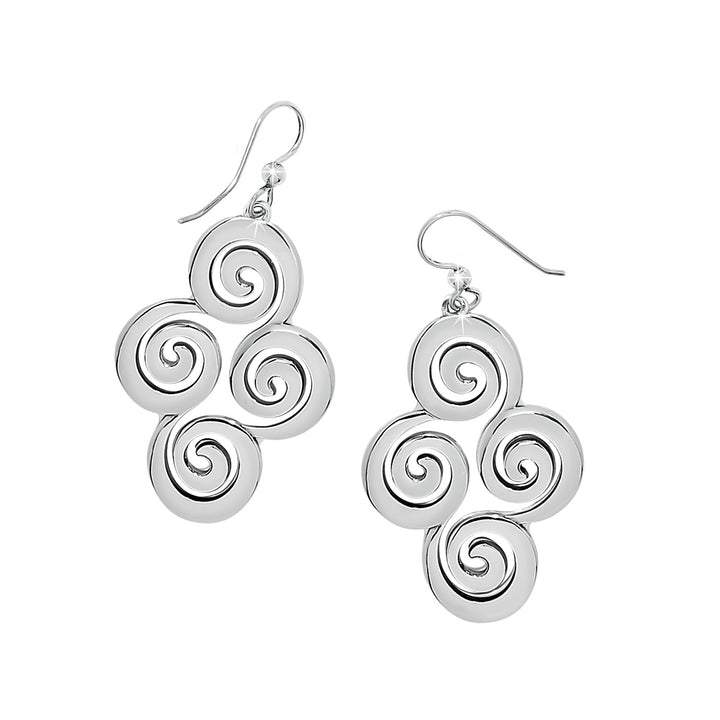 Brighton | Vertigo Spiral French Wire Earrings in Silver Tone