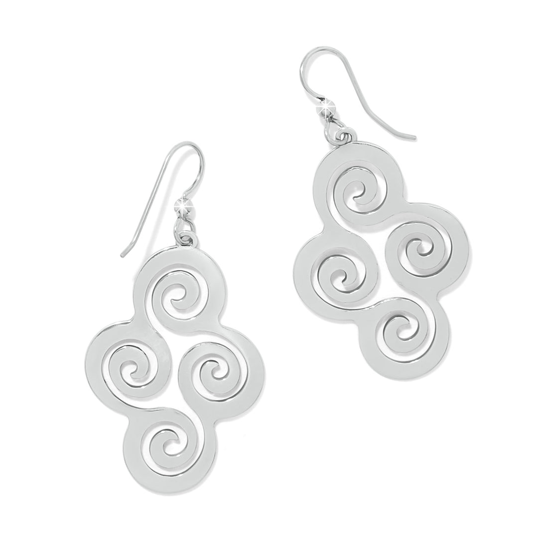 Brighton | Vertigo Spiral French Wire Earrings in Silver Tone