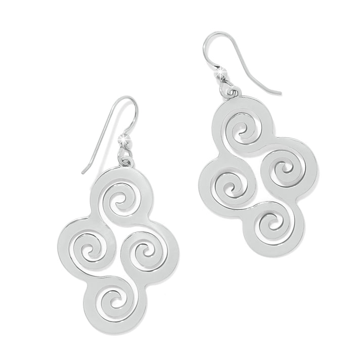 Brighton | Vertigo Spiral French Wire Earrings in Silver Tone