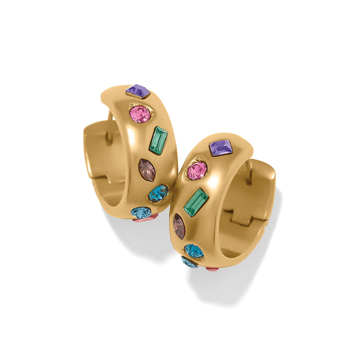 Brighton | Love Messages B Radiant Bright Hoop Earrings in Gold and Multicolor