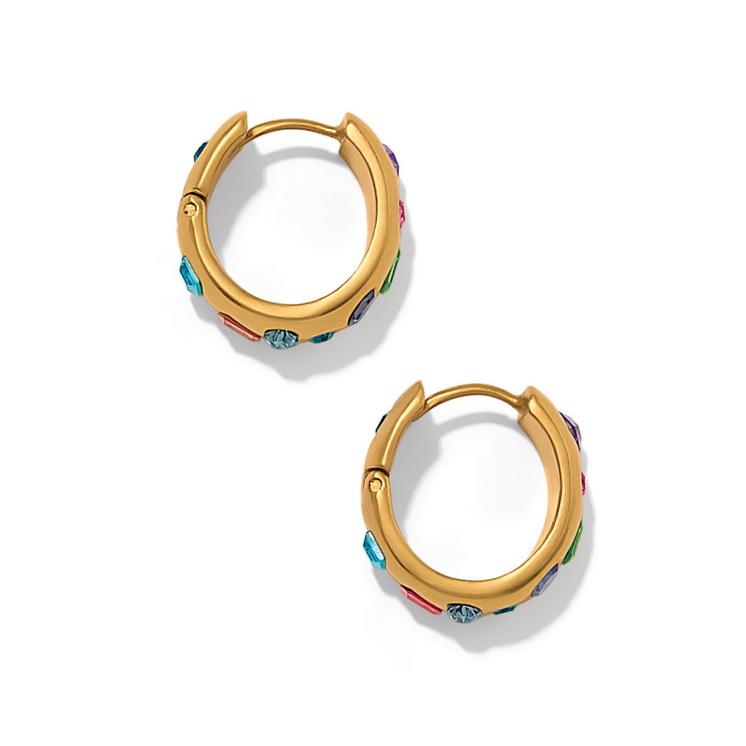 Brighton | Love Messages B Radiant Bright Hoop Earrings in Gold and Multicolor