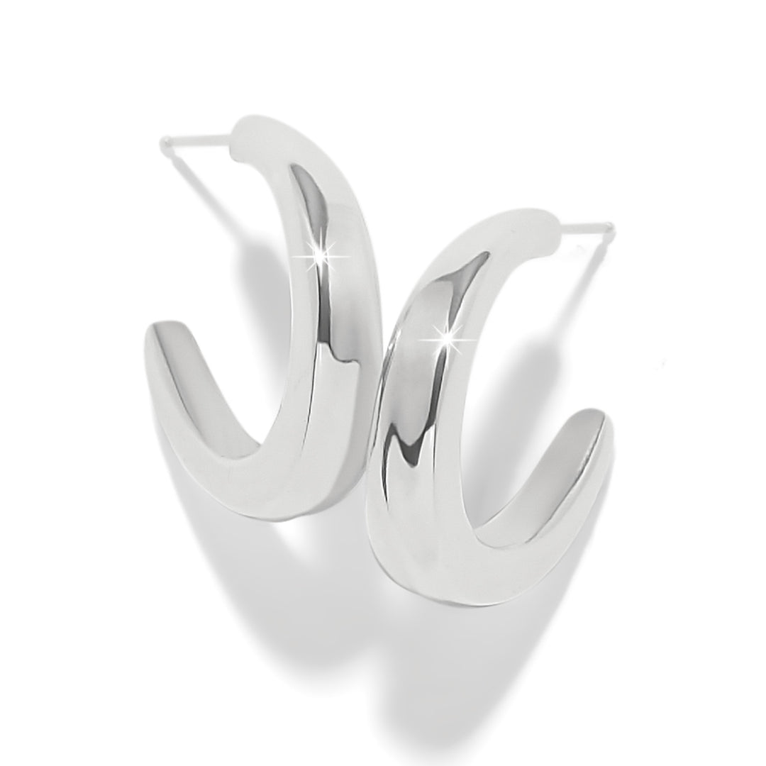 Brighton | Cascade Rio Hoop Earrings in Silver Tone