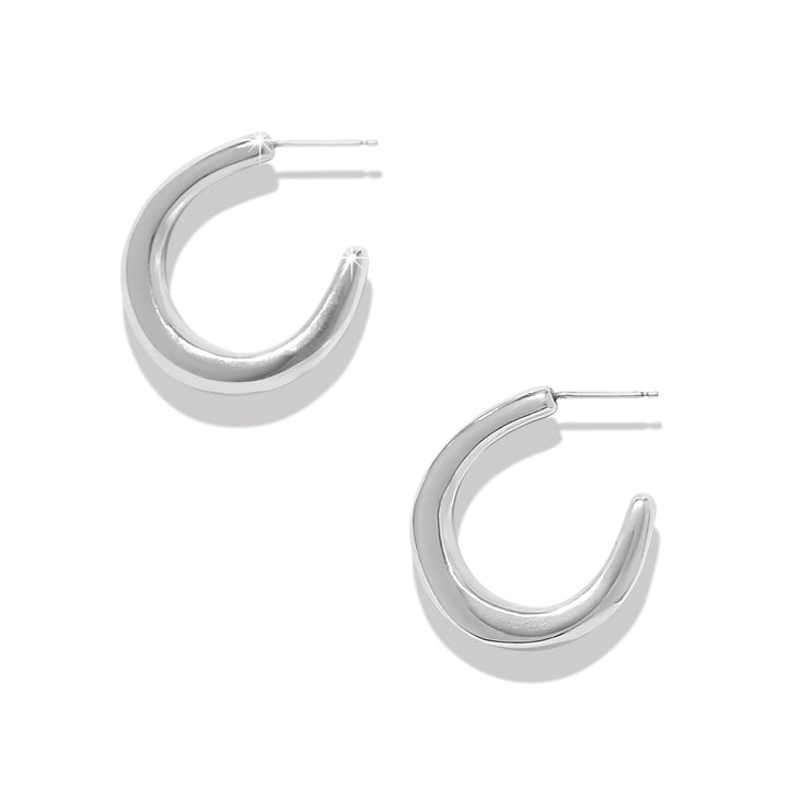 Brighton | Cascade Rio Hoop Earrings in Silver Tone