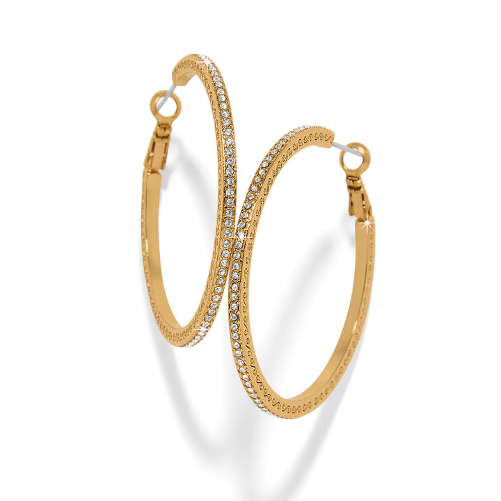 Brighton | Meridian Thin Large Hoop in Gold Tone