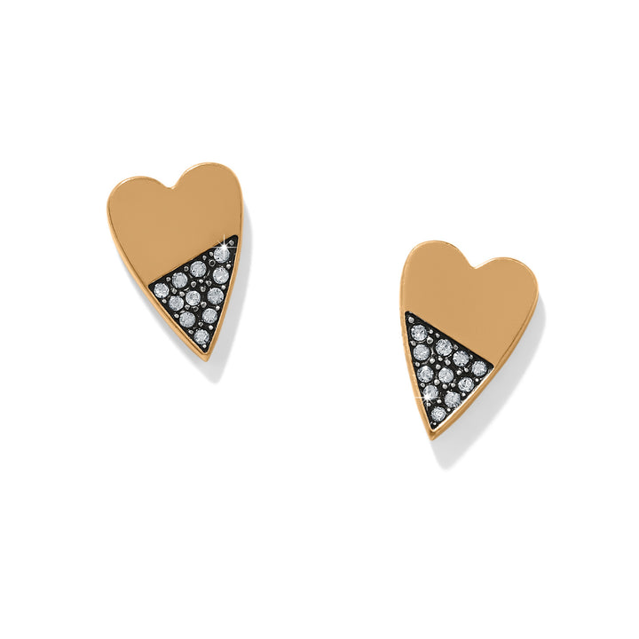 Brighton | Love Messages Higher Love Heart Post Earrings in Gold