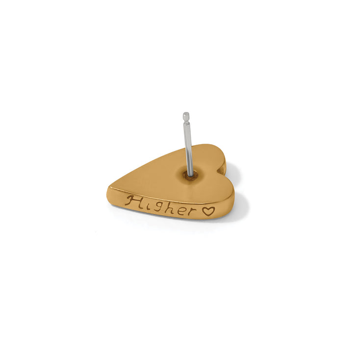 Brighton | Love Messages Higher Love Heart Post Earrings in Gold