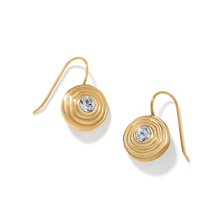 Brighton | Kosmos Kaliedo Round French Wire Earrings in Gold - Giddy Up Glamour Boutique
