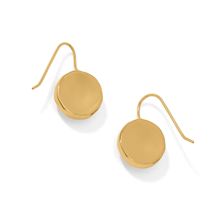Brighton | Kosmos Kaliedo Round French Wire Earrings in Gold - Giddy Up Glamour Boutique