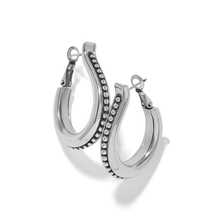 Brighton | Pretty Tough Arch Bold Hoop Earrings in Silver