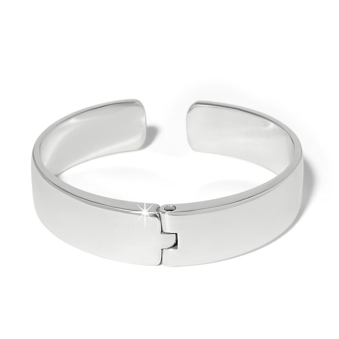 Brighton | B You Hinged Bangle in Silver and Blue