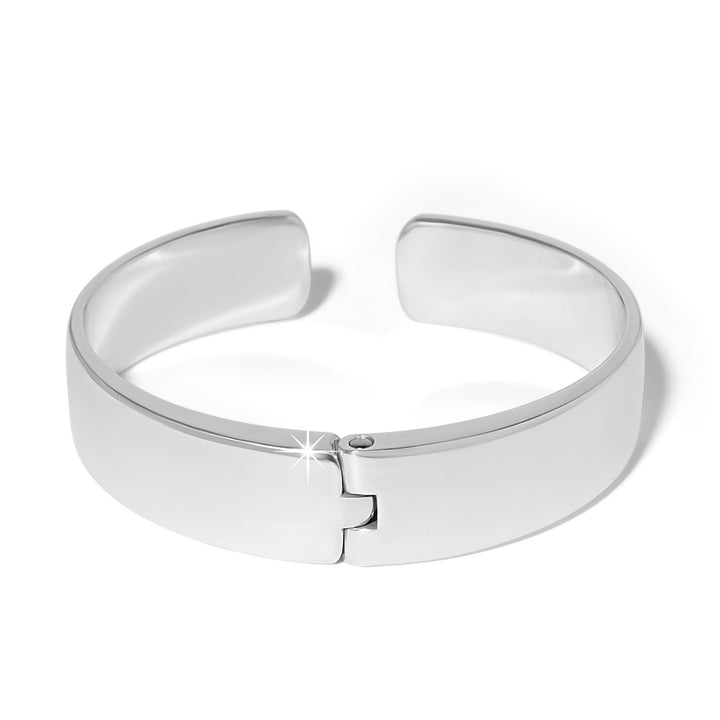 Brighton | B You Hinged Bangle in Silver and Blue