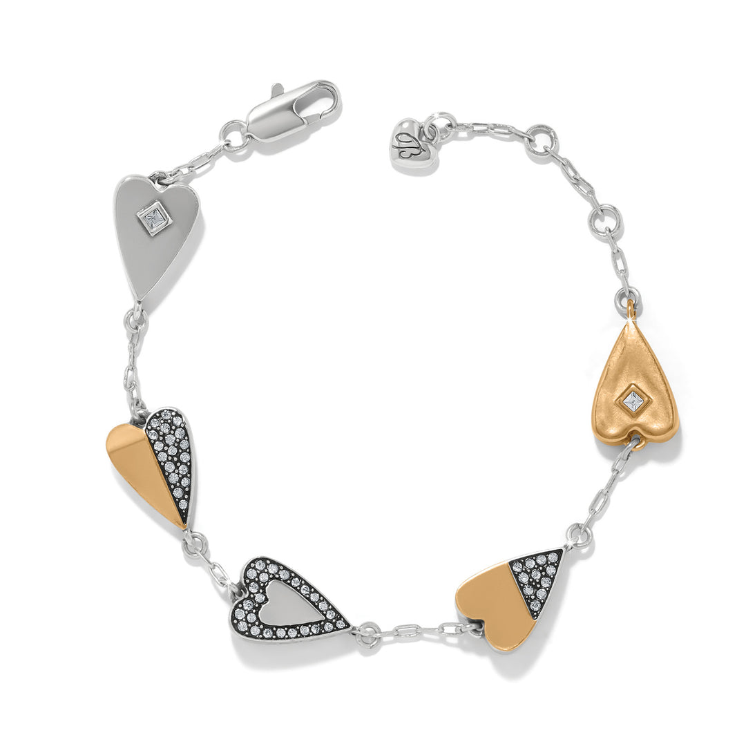 Brighton Love Messages Higher Love Bracelet in Gold and Silver