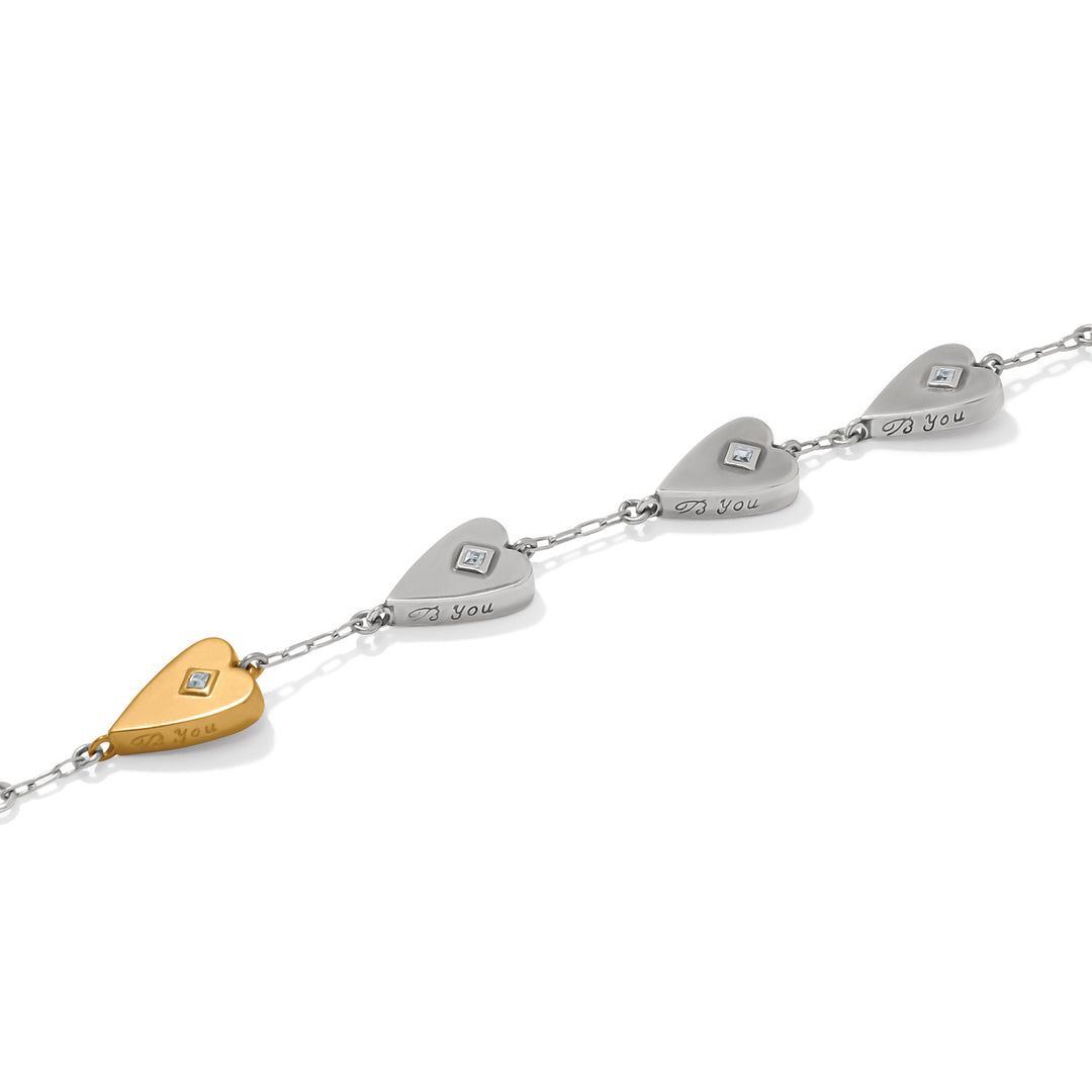 Brighton | Love Messages Higher Love Bracelet in Gold and Silver