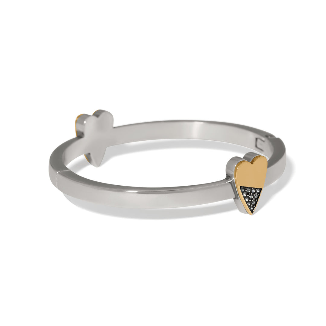 Brighton | Love Messages Higher Love Hinged Bangle in Two Tone