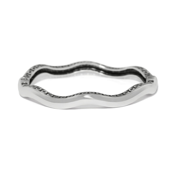 Brighton | Inner Circle Slim Hinged Bangle in Silver