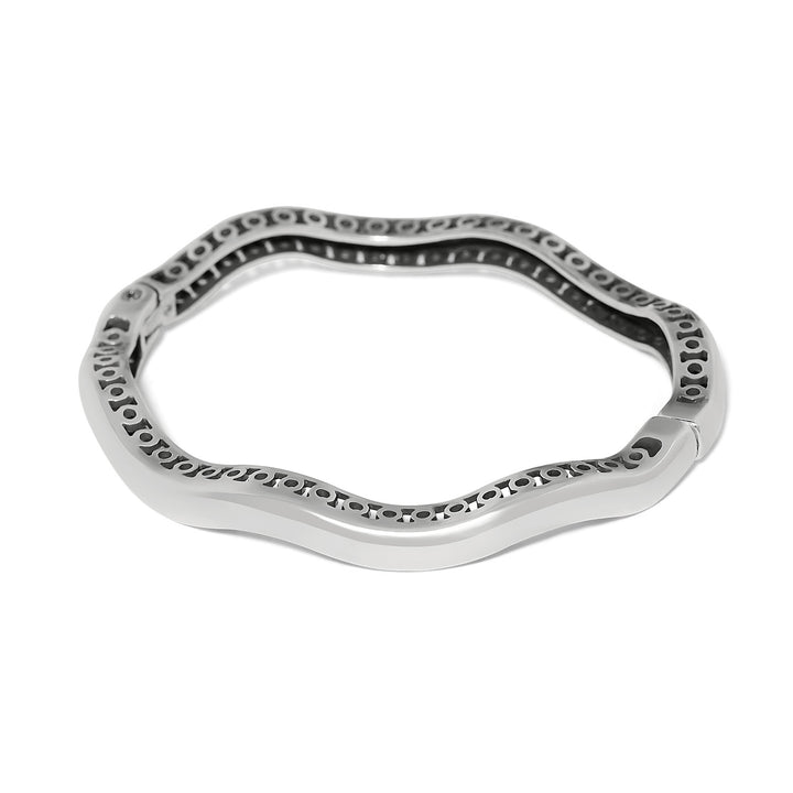Brighton | Inner Circle Slim Hinged Bangle in Silver