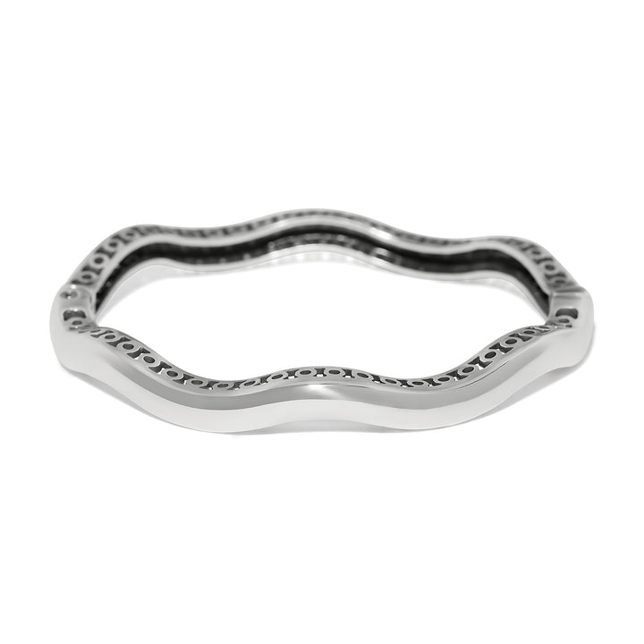 Brighton | Inner Circle Slim Hinged Bangle in Silver