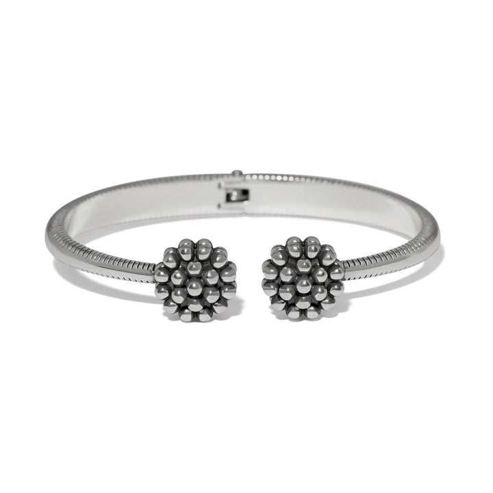 Brighton | Pretty Tough Blossom Open Hinged Bangle in Silver