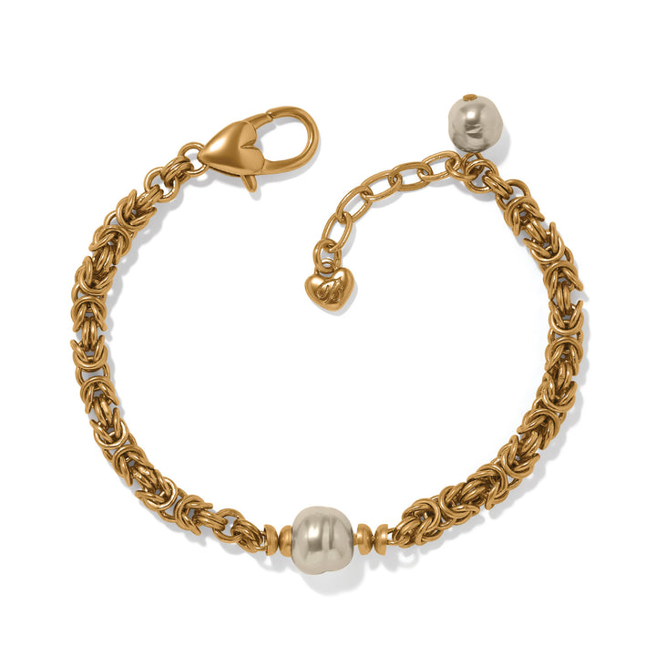 Brighton | Trust Your Journey Pearl Chain Bracelet in Gold