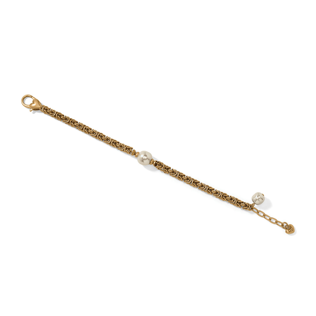 Brighton | Trust Your Journey Pearl Chain Bracelet in Gold