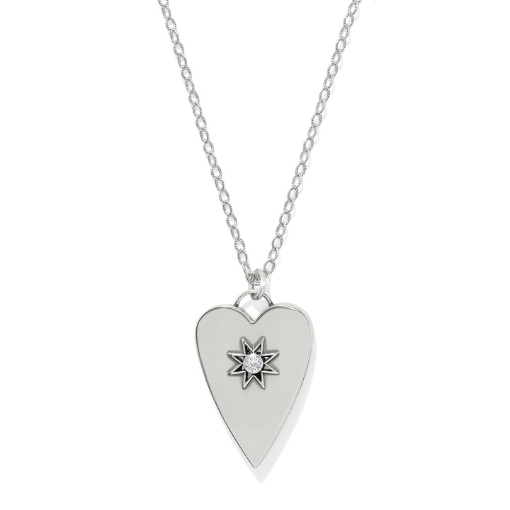 Brighton | B Bright Reversible Long Pendant Necklace in Silver