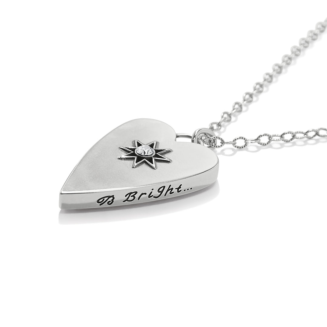 Brighton | B Bright Reversible Long Pendant Necklace in Silver