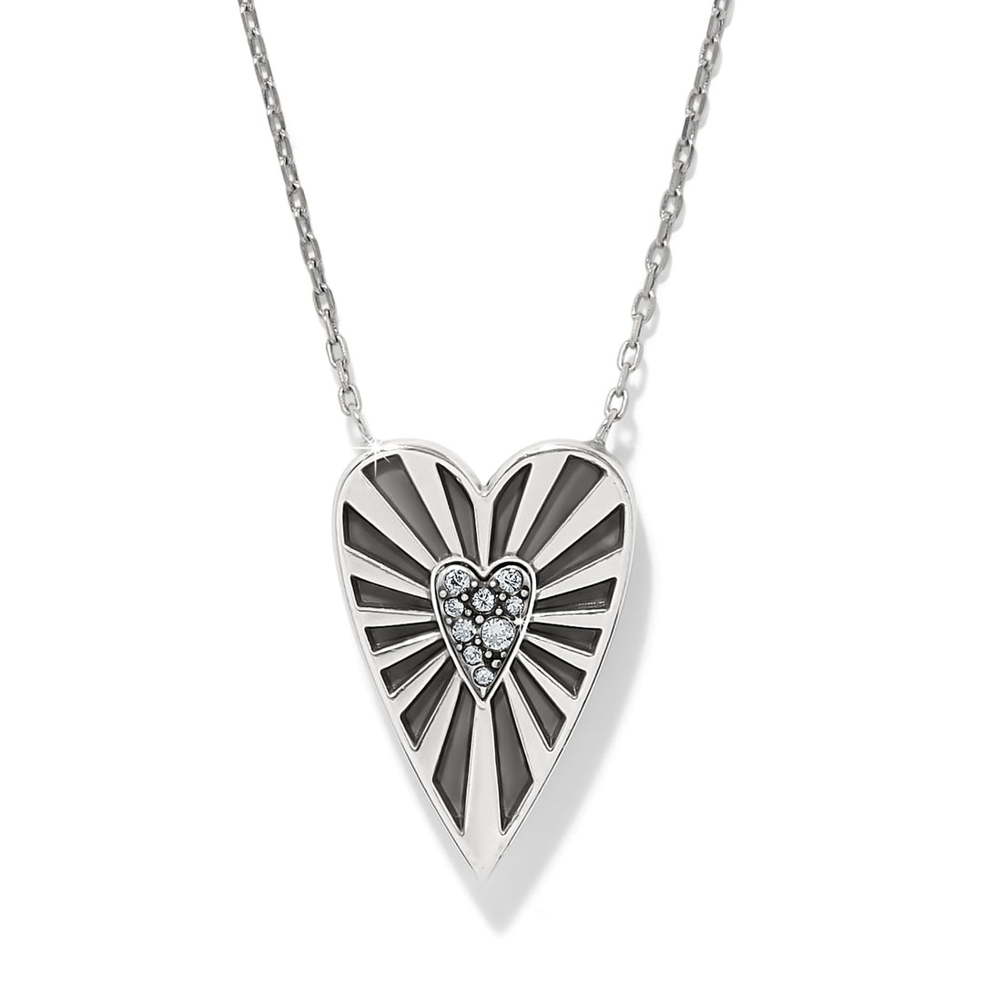 Brighton | Love Message B Radiant Reversible Necklace in Silver and Multicolor