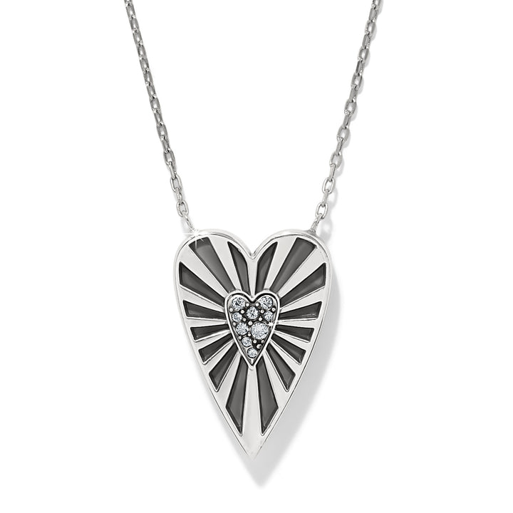 Brighton | Love Message B Radiant Reversible Necklace in Silver and Multicolor