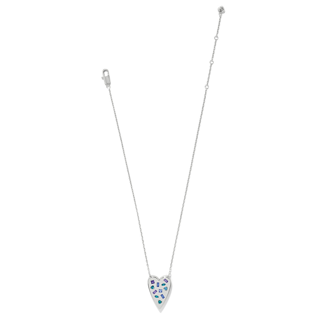 Brighton | Love Message B Radiant Reversible Necklace in Silver and Multicolor