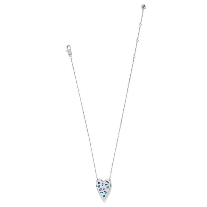Brighton | Love Message B Radiant Reversible Necklace in Silver and Multicolor