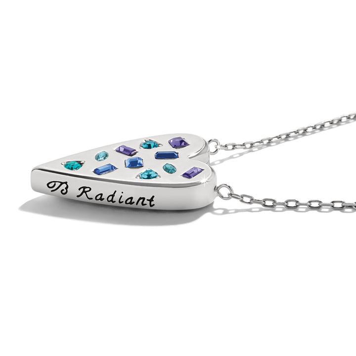 Brighton | Love Message B Radiant Reversible Necklace in Silver and Multicolor