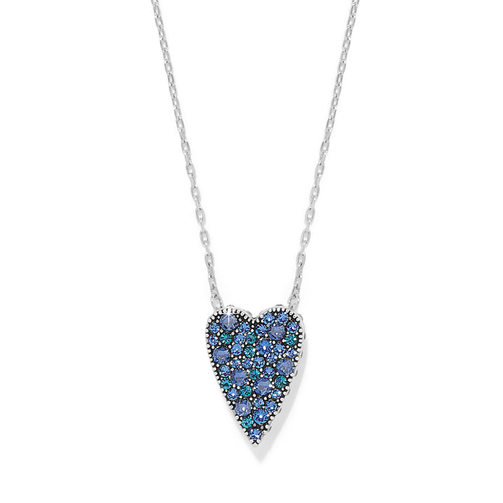 Brighton | Love Messages Love Knows Necklace in Silver and Blue
