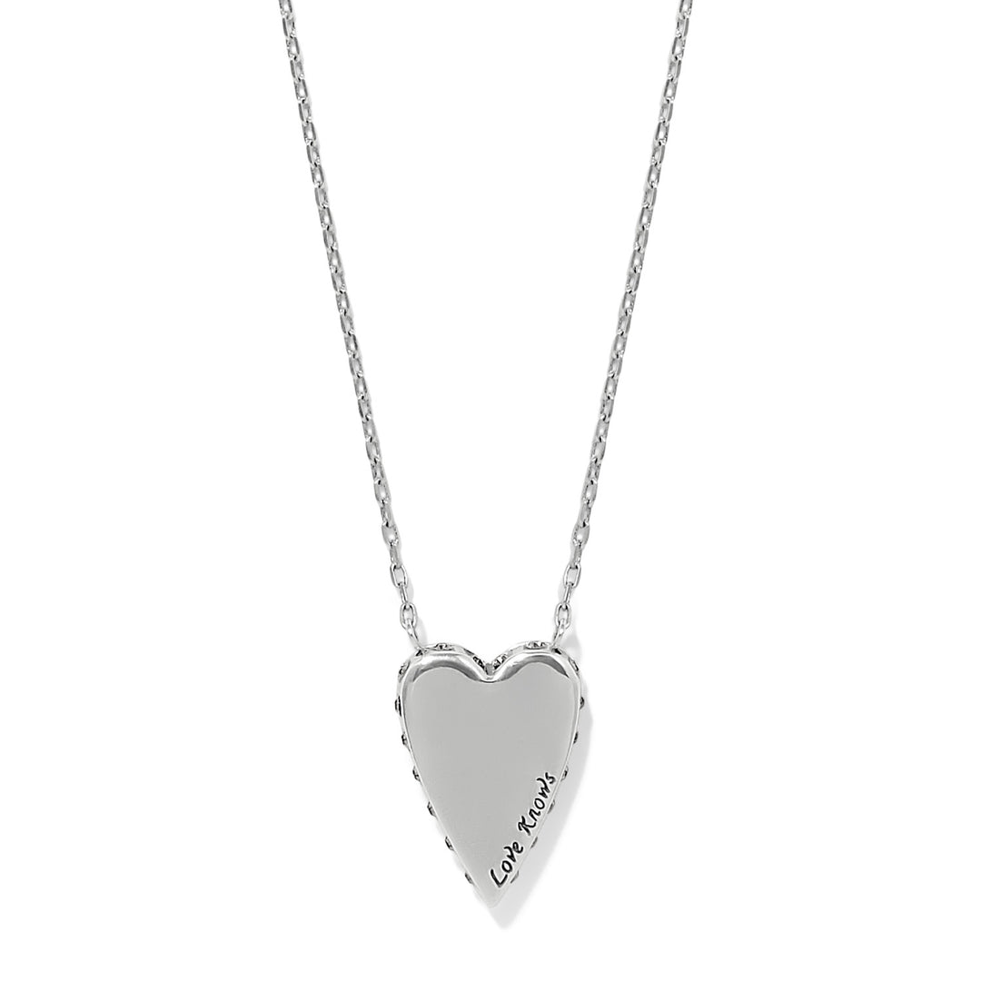 Brighton | Love Messages Love Knows Necklace in Silver and Blue