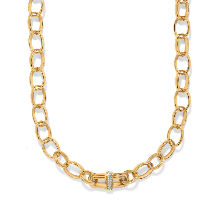 Brighton | Meridian Aurora Link Short Necklace in Gold Tone