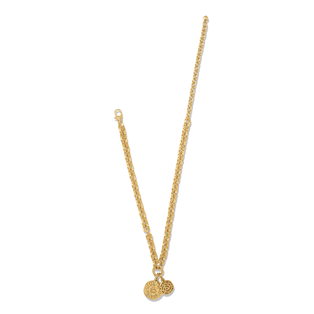 Brighton | Token Lavish Link Charm Necklace in Gold