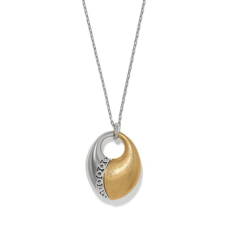 Brighton | Inner Circle Oval Pendant Necklace in Silver and Gold