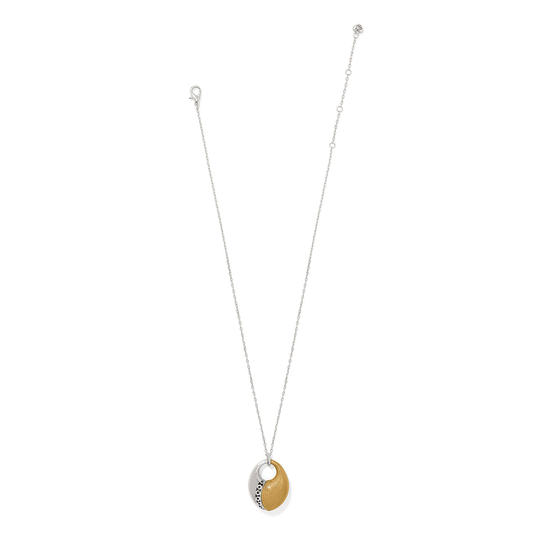 Brighton | Inner Circle Oval Pendant Necklace in Silver and Gold