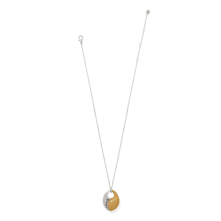 Brighton | Inner Circle Oval Pendant Necklace in Silver and Gold