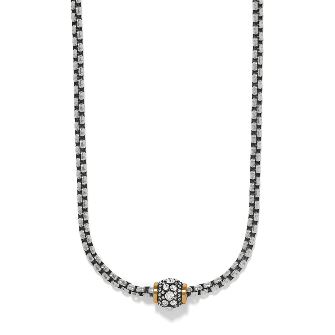 Necklace with a clasp on a white background
