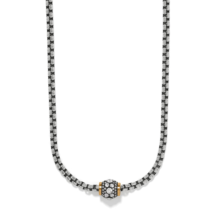 Necklace with a clasp on a white background