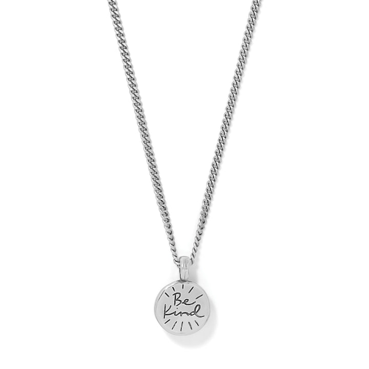 Brighton | Kosmos Kaliedo Round Petite Necklace in Silver - Giddy Up Glamour Boutique
