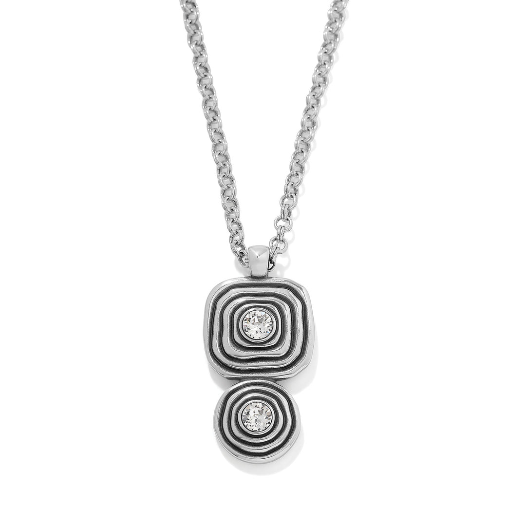 Brighton | Kosmos Kaliedo Duo Necklace in Silver - Giddy Up Glamour Boutique