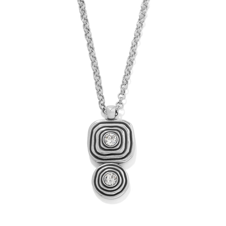 Brighton | Kosmos Kaliedo Duo Necklace in Silver - Giddy Up Glamour Boutique