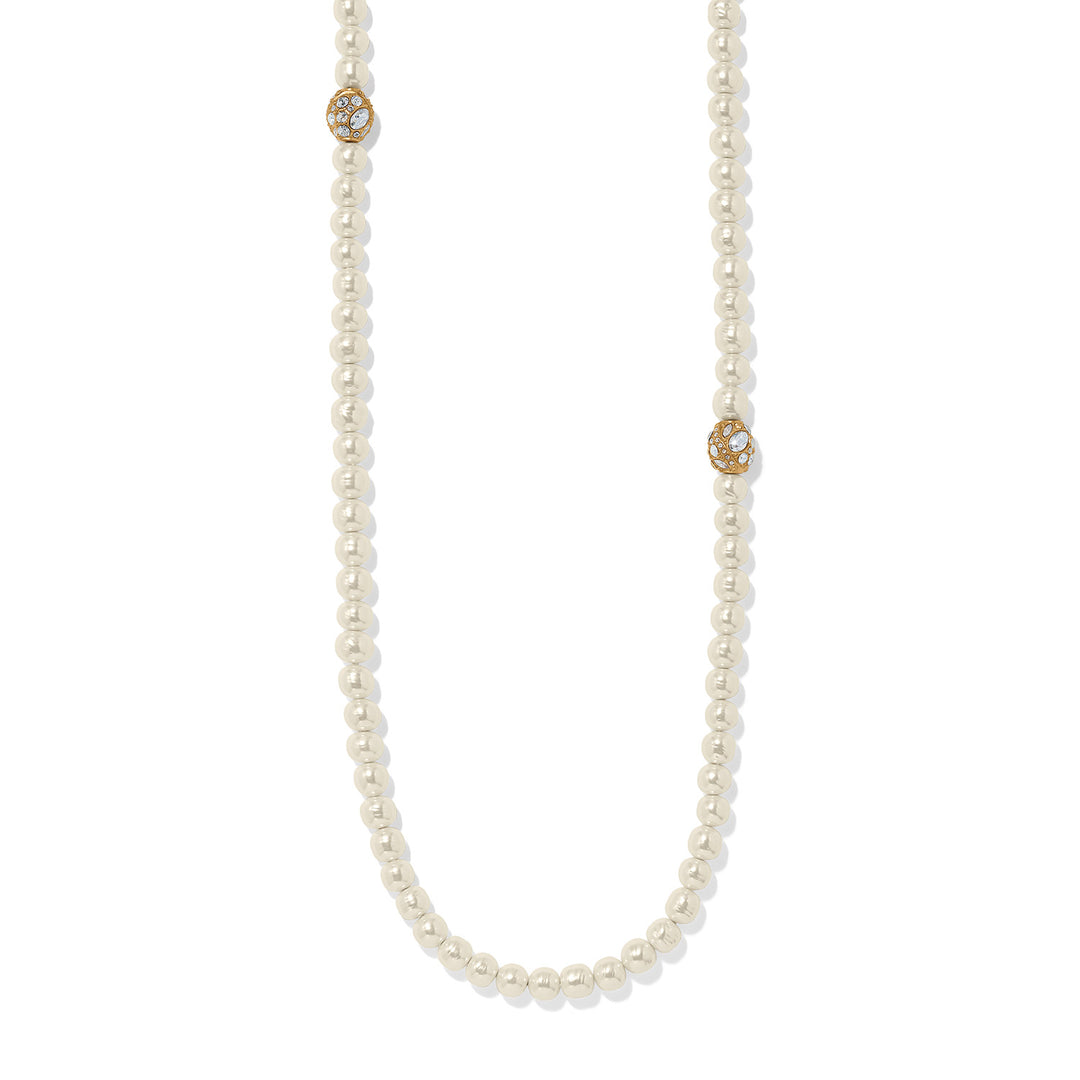 Brighton | Trust Your Journey Long Pearl Necklace in Gold and Pearl - Giddy Up Glamour Boutique