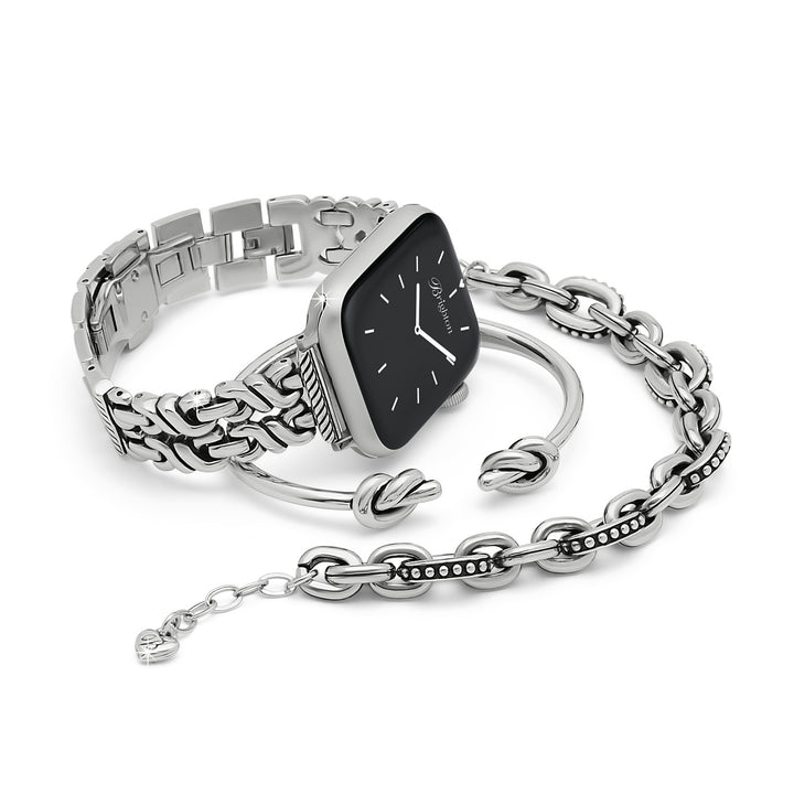 Brighton | Interlok Twist Watch Band in Silver