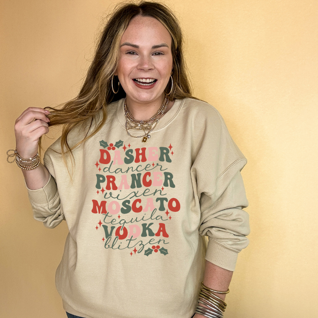 Online Exclusive | Reindeer Refreshments Graphic Sweatshirt in Multiple Color Options