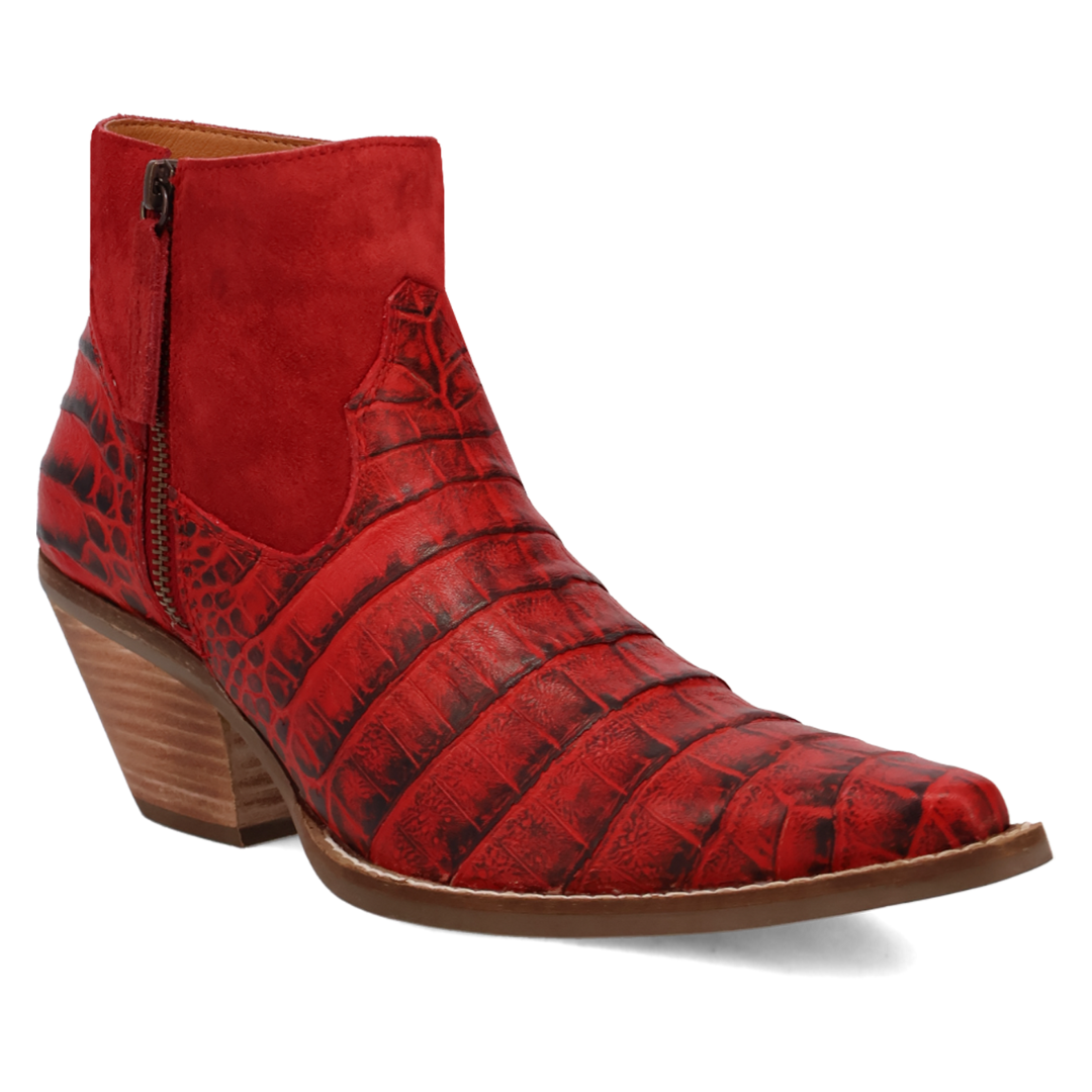 Online Exclusive | Dingo | Rickie Leather Boots in Red **PREORDER