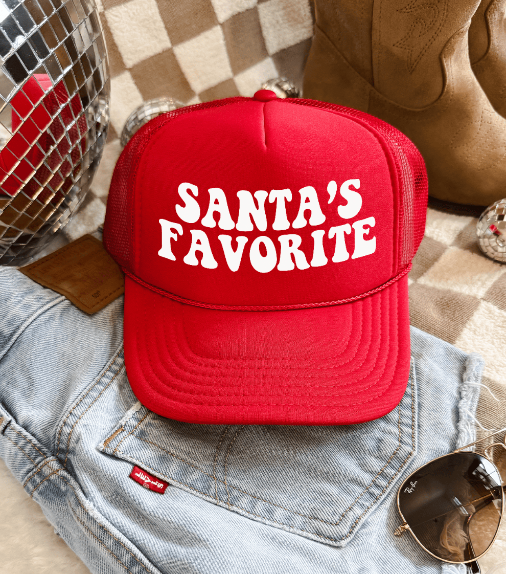 Made to Order | Santa's Favorite Trucker Hat in Red