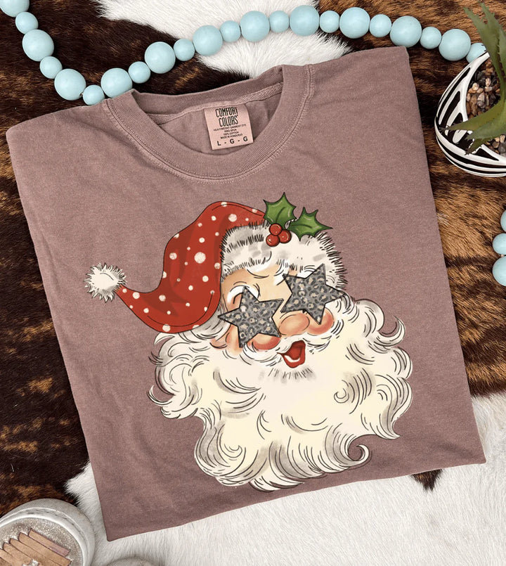 Online Exclusive | Santa's Star Eyes Graphic on Tee & Sweatshirt Options