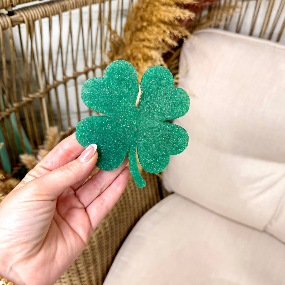 St. Patrick's Day Solid Green Clover Car Freshie in Lucky Charm